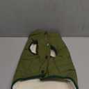 SMALLLEE_LUCKY_STORE Pet Fleece Lined Bomber Vest Jacket Down Coat for Bulldog Fat Dogs Winter Warm French Bulldog Clothes,Green Size XL