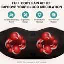 Nekteck Shiatsu Neck Back Massager with Heat for Pain Relief Deep Tissue, Electric Kneading Shoulder Massage, Relaxation Gifts for Him Her, (FSA Eligible, HSA Eligible, Not Cordless) (Gray)