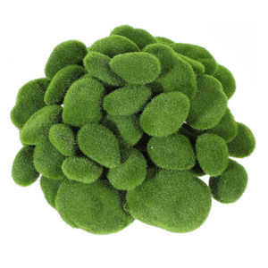 Artificial Moss Rocks 5 Size Decorative Moss Stones Green Moss Covered Stones Fake Moss Decor for Floral Arrangements Crafting
.