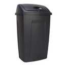 Trash Can, Plastic Swing Top Kitchen Trash Can,Heavy Duty Garbage bin with lid,Odor-Proof & Leak-Proof Design for Home, Office, or Bathroom (Black)  Size : 28"x 9"x13.5"