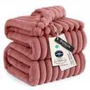 Bedsure GentleSoft Dusty Pink California King Size Blanket for Bed - Cozy Soft Blankets for Women, Cute Small Fleece Throws for Girls, Birthday Gifts for Women, 102x96 Inches