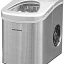 FRIGIDAIRE EFIC189-Silver Compact Ice Maker, 26 lb per Day, Silver (Packaging May Vary)