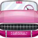 Pink Cars Convertible Photo Booth Props Doll Party Decorations Decor Party Favors for Girls Doll Princess Birthday Party