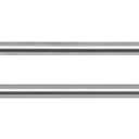 2 Pieces Silver Bathroom Towel Bar, Towel Bar for Bathroom, Hand Towel Holder, Bathroom Towel Rack 18/8 Stainless Steel Wall Mount Brushed Steel, Total Length 24 Inch