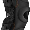 Shock Doctor Knee Brace, Compression Knee Brace for Men & Women, Hinged Knee Brace with Side Stabilizers, Maximum Support, Adjustable Dual Hinges, Knee Braces and Knee Support (Small, Black)