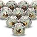 Gold Knobs for Cabinets Assorted Green Dresser Knobs Vintage Ceramic Door Knobs Colorful Kitchen Furniture Pull Handles Cupboard for Wardrobe Home Interior Dcor-Pack of 10