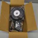 Universal Bathroom Tub Spout with Metal Tub Spout Cover Ring, 5 1/ 4 Inches Reach Wall Front Mount Tub Spout with Shower Diverter 1/ 2'' IPS Inside Thread Bathtub Faucet Spout (Matte Black)