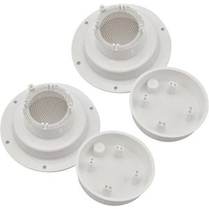 RVGUARD 2 Pack RV Vent Cap Kit with Screen, RV Sewer Vent Cap for Roof, White RV Plumbing Cap Replacement for Camper Trailer Motorhome, Fits 1 to 2 3/8" Pipe