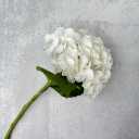 WISTART 8 Pcs Large Hydrangea Artificial Flowers 27.5 inches Realistic Single Long Stem Full Faux Silk Hydrangea Bouquets Flowers Arrangements Home Decor DIY Wedding Centerpieces(White)