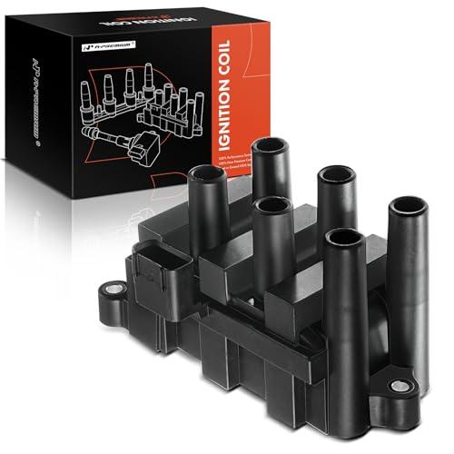 A-Premium Ignition Coil Pack Compatible with Ford, Mazda, Mercury - F-150 01-10, Ranger 01-08, Mustang 01-04, Cougar 01-02, B3000 01-08, Sable 01-05 - 2.5L, 3.0L, 3.8L, 4.2L - for 5F2Z-12029-AD