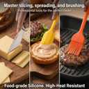 Smash Burger Press Kit - 12pc Stainless Steel Griddle Accessories Set with Scraper, Squeeze Bottle, Wide Spatula, 100 Patty Papers - Professional BBQ Tools for Blackstone Flat Top Grill & Camping