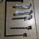 Therwen 12 Pcs Metal Slatwall Hooks Accessories Including 4 Pack U Shaped Hang Rail 8 Pack 6 Ball Waterfall Hooks Panel Hook Heavy Duty Display Hook for Clothing Home Garage Shop Retail Display Black