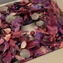 24 lnch Artificial Fall Wreath for Front Door, Large Autumn Wreath with Maple Bay Grape Leaves Berries Fall Door Wreaths for Indoor Outdoor Farmhouse Home Porch Wall Window Thanksgiving Wedding Decor