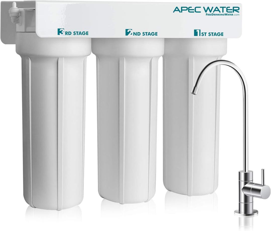 WFS-1000 Super Capacity Premium Quality 3 Stage Under-Sink Water Filter System