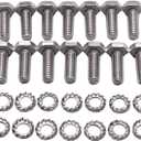 1 Set SHLPDFM Oil Pan Powder Coated Balck Aluminum Finned Oil Pan Kit Bolts Plugs Fits for 1958-1979 SBC Chevy 262, 267, 283, 305, 327, 350, 400 Engines