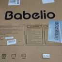 Babelio Baby Gate for Stairs, Kitchen & Doorways, No Bottom Bar| Easy Installation| One-Handed Operation| Auto-Close| Hardware Mount (Drill Needed) Safety Dog Gate (White - B17, 34" H, 29-49" W-Wide)