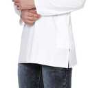 Royal Casual Linen Cotton Traditional Wear Mens Short Kurta White Dress ,M