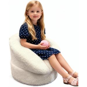 Mini Toddler Chair Comfy 3-5 Years Old - 20.5'' Compact Portable Toddler Chair with Carry Handle, Washable Cover, Safe Sturdy Design - Suitable for Boys and Girls (Normal)