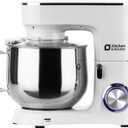 Kitchen in the Box Stand Mixer, 900W 8.5 QT Kitchen Electric Mixer, 10-Speed Large Capacity Tilt-head Food Mixer with Dough Hook, Wire Whip, Flat Beater & Splash Guard (White)