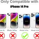 MOWIME Compatible with iPhone 14 Pro Case with Card Holder, Cheetah Print Shockproof Soft TPU Protective Case Women Girls, Anti Scratch Wallet Case for iPhone 14 Pro 6.1 Inch, Pink