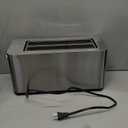 Mueller UltraToast Full Stainless Steel Toaster 4 Slice, Long Extra-Wide Slots for Bagels and Waffles, 6 Browning Levels, LED Display, Cancel/Defrost/Reheat Functions & Removable Tray, Kitchen Gadgets