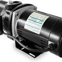 SWS50 1/2 HP Cast Iron Shallow Jet Well Pump, Heavy Duty Shallow Well Pump Up to 375 Gallons Per Hour, 375 Gallons 0-25 FT Depth 115V 230V Dual Voltage