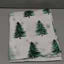 Christmas Sherpa Blanket Pine Tree Forest Sherpa Throw Blanket Soft Cozy Fuzzy Watercolor Green Fleece Flannel Plush Blankets Warm Throw Blankets for Couch Sofa Bed 50" x 60"