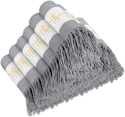 36 Pack Scarf Pashmina Shawls and Wraps Bulk with Thank You for Coming Wedding Bridesmaid Party Favors Gifts for Guests