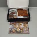 PLAXSOON Flowers Retro Telephone Clock Building Set, 2 in 1 Collectible Vintage Phone Model Building Block Kit with Realistic Design, 882 PCS Home Office Decor, Gift for Adults Teens Girls Boys 12+