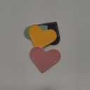 Leather Heart Bookmarks - Winjeto 5 Pieces Cute Corner Page Book Marks for Teachers Students Book Reading Lovers, for School Office Home Supplies (Heart6pcs)