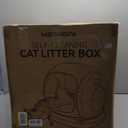 MeoWant Self Cleaning Cat Litter Box, Open-Top Automatic Cat Litter Box with Safety Protection, App Control, Odor-Free, 75L Large Space for Multiple Cats