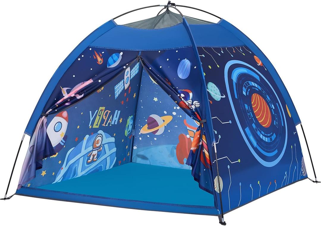 Space World Play Tent Galaxy Dome Playhouse for Boys and Girls Imaginative Play-Astronaut Space for Kids Indoor and Outdoor Fun, Perfect Kids Gift- 47" x 47" x 43"