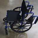 Drive Medical BLS18FBD-ELR Blue Streak Lightweight Wheelchair with Swing-Away Elevating Leg Rests and Flip-Back Arms
