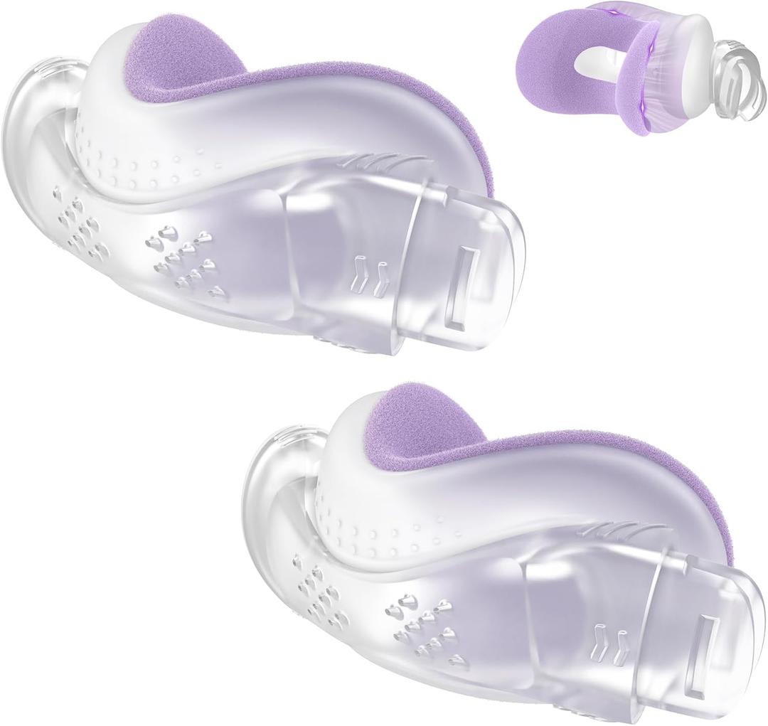 2 Packs Improved Cushion for Airtouch N30i & Airfit N30i, with Soft Fleece Fabric, Warm & Breathable, Non-Slip Nasal Pillow Mask, Comfort & Easy to Use CPAP Supplies, Old Version - Purple (Small)
