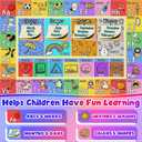 Large Classroom Rug Elementary 8x10 | Soft, Non-Slip & Washable Kids Play Mat | Educational ABC Rug for Kids Playroom, Preschool, Kindergarten & Daycare