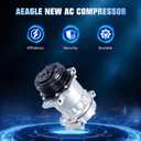 Air Conditioning Compressor A/C Clutch for 1996-2005 Chevy Blazer Express 1500 2500 3500 S10 4.3 5 5.7 6.5 7.4, for 96-04 GMC Jimmy Savana 1500 2500 3500 Sonoma, for Isuzu Hombre & Oldsmobile Bravada