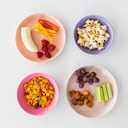 Grow Forward Wheat Straw Kids Plates and Bowls Sets - 8-Piece Unbreakable Dishwasher & Microwave Safe Plastic Plates for Kids - Reusable Non Toxic BPA-Free Dinnerware for Children - Floral