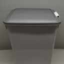 IRIS USA Dog Food Storage Container with Wheels, Airtight Lid, 2-Cup Scoop, Up to 54 Pounds Pet Food Storage, Built in Scoop Storage in Lid, Versatile Pet Food Bin, Portable, BPA Free, Gray/Dark Gray