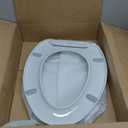 SAMODRA Elongated Toilet Seat (Withstand 440 lbs), Slow Close, One-Click to Quick Release with Installation Hardware, Easy Clean & Change Hinges (Elongated Toilet Seat)