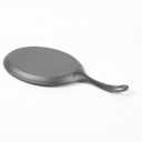 HAWOK Cast Iron Fajita Plate Sizzler Pan Set with Bamboo Tray and Handle Holder, Set of 4, Pre-seasoned Cast Iron Skillet with Bamboo Base and Handle Cover