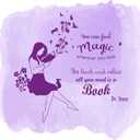 Children All You Need is A Book Happiness Quote Wall Decal Decoration Book Lover Silhouette Woman Happy Reading Flowers Butterfly Lasts Years and Easily Removable - Size: 20 in(W) x 18 in(H)