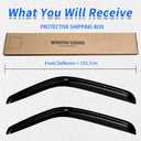 Window Rain Guards Compatible 2002-2008 Dodge Ram 1500 for 03-09 Ram 2500 3500 (Regular Standard Single Cab Only) 2PC Side Wind Deflector Visors Shade Vent