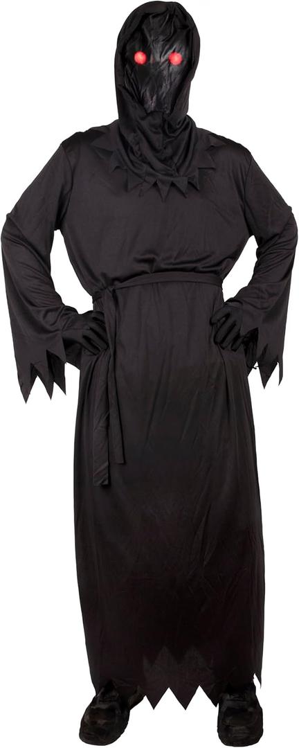 Kangaroo Youth 12+ Yr Grim Reaper Costume - Halloween Costume for Youth - Creeper Scary Scream Outfit Horror Costume - Creepy Dementor Death Demon Cosplay Dress Up - Large