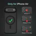 for iPhone Air Case, Compatible MagSafe, Slim, Minimalist, Shock, Scratch and Fingerprint Resistant, Black