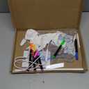 LED Drawing Board, Class Valentines Day Gifts for Kids Toys, 17" Light Up Acrylic Dry Erase Led Note Board with Colors, Doodle Glow Board, Magic Drawing Tablet as Birthday Gifts for Girls Boys (14"W x 10"H)