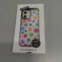 Clear TPU Phone Case Cover for iPhone with Design, Drop Protection, Cute Case for Girl Women (Clear-Colorful Polka Dots, iPhone 17)