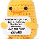 MBL Christmas Stocking Stuffers for Women - Emotional Positive Inspirational Support Small Funny Gag Crochet Duck Pickle Birthday Xmas for Men for Coworker Boss Colleges Her Him Friend