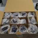 Glass Candle Holder Set of 12, Blue Taper Candle Holders Bulk, Vintage Candlestick Holders, Candle Stick Holder for Table Centerpieces, Wedding, Festival & Home Decor