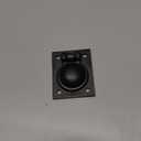 QCAA Solid Brass Flush Ring Pull, 36.5 x45 mm, Matte Black, 1 Pack, Made in Taiwan