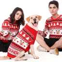 Family Matching Dog and Owner Clothes Outfits,Christmas Pet Cat Sweater Costume for Small Medium Extra Large Dogs/Women/Men (Only for Pet, 4XL for Pet(Bust 34.6inch|Weight 65-105LBS))